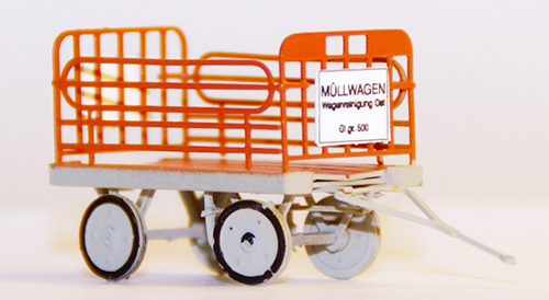 Ferro Train M-213-B-FM - Garbage trolley, red, ready made model